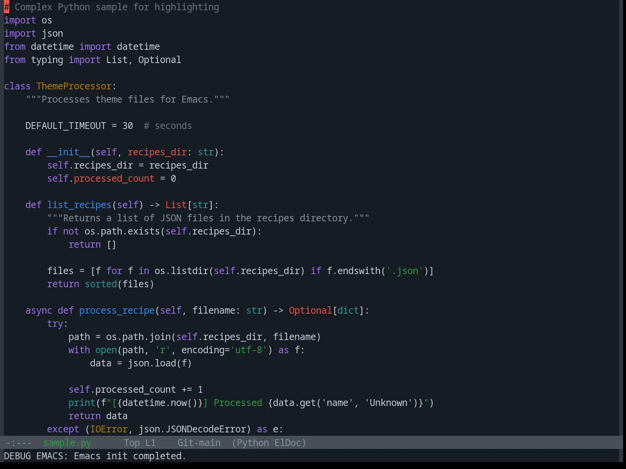 Base16 Github Dark Theme in python-mode