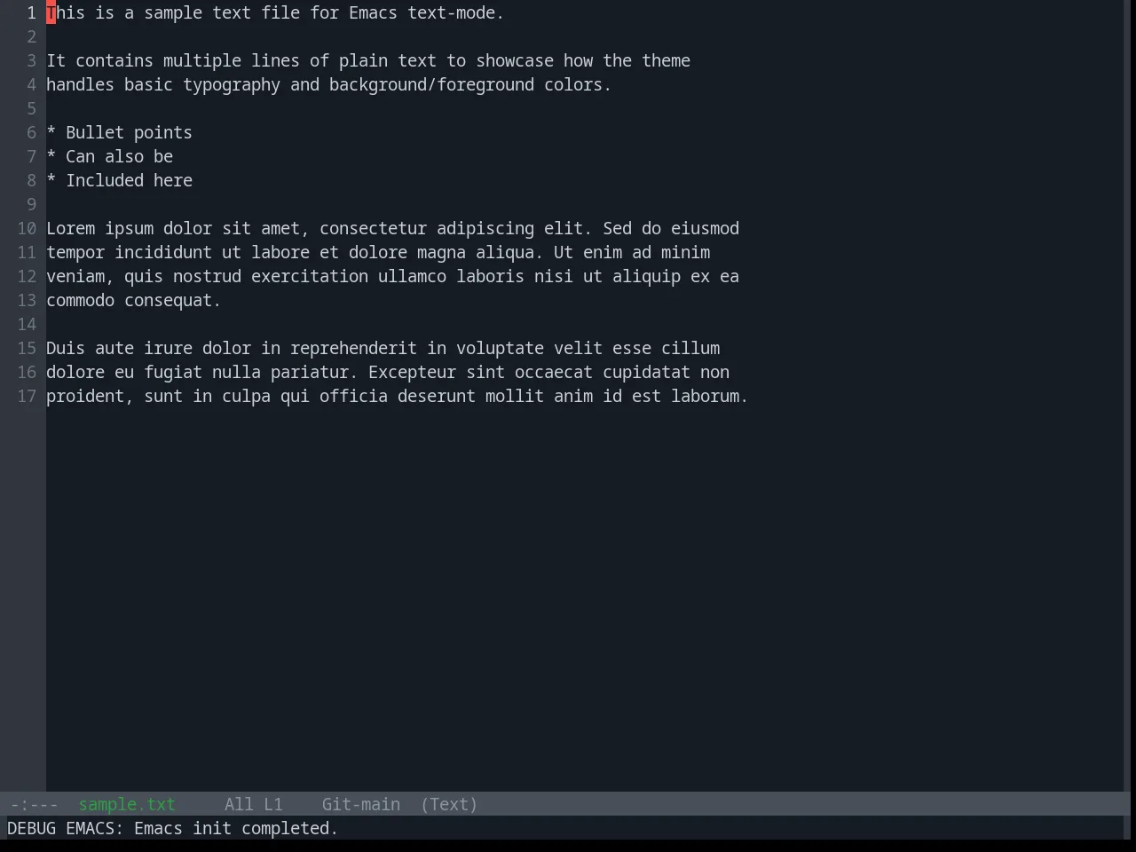 Base16 Github Dark Theme in text-mode