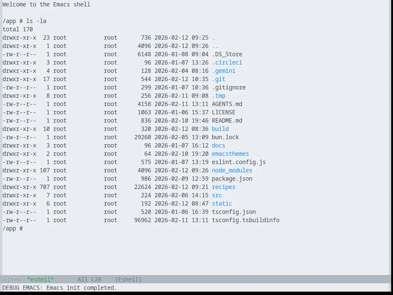 Base16 Github Theme in eshell