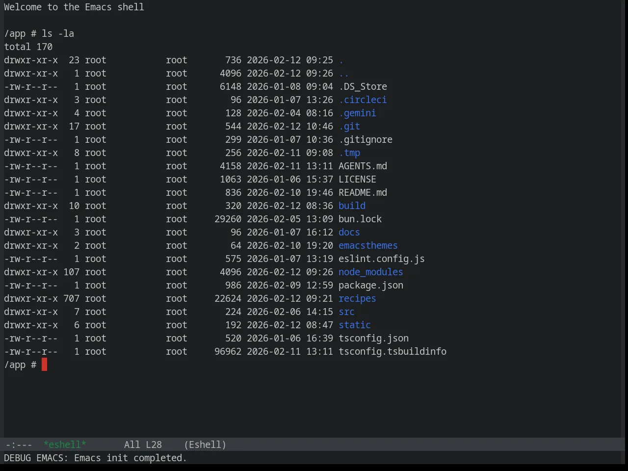 Base16 Google Dark Theme in eshell