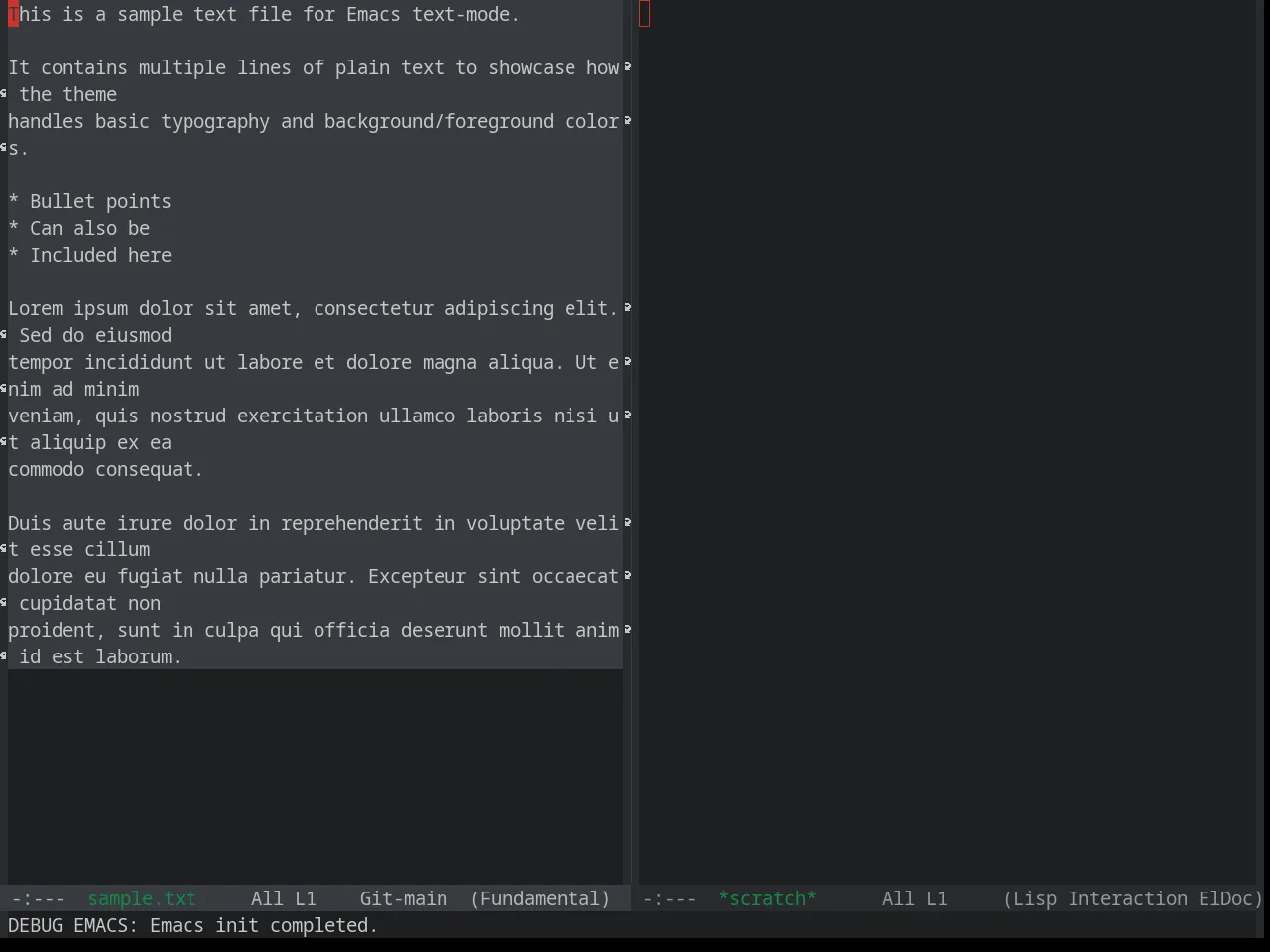 Base16 Google Dark Theme in fundamental-mode