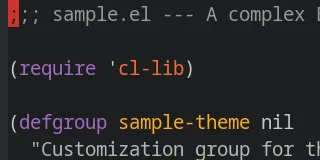 Preview of Base16 Google Dark Theme theme