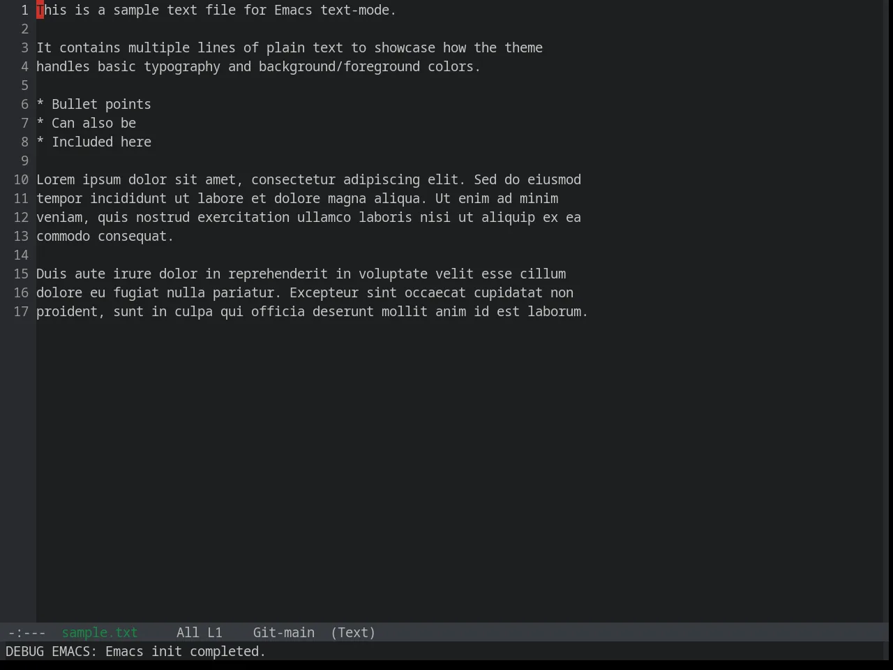 Base16 Google Dark Theme in text-mode
