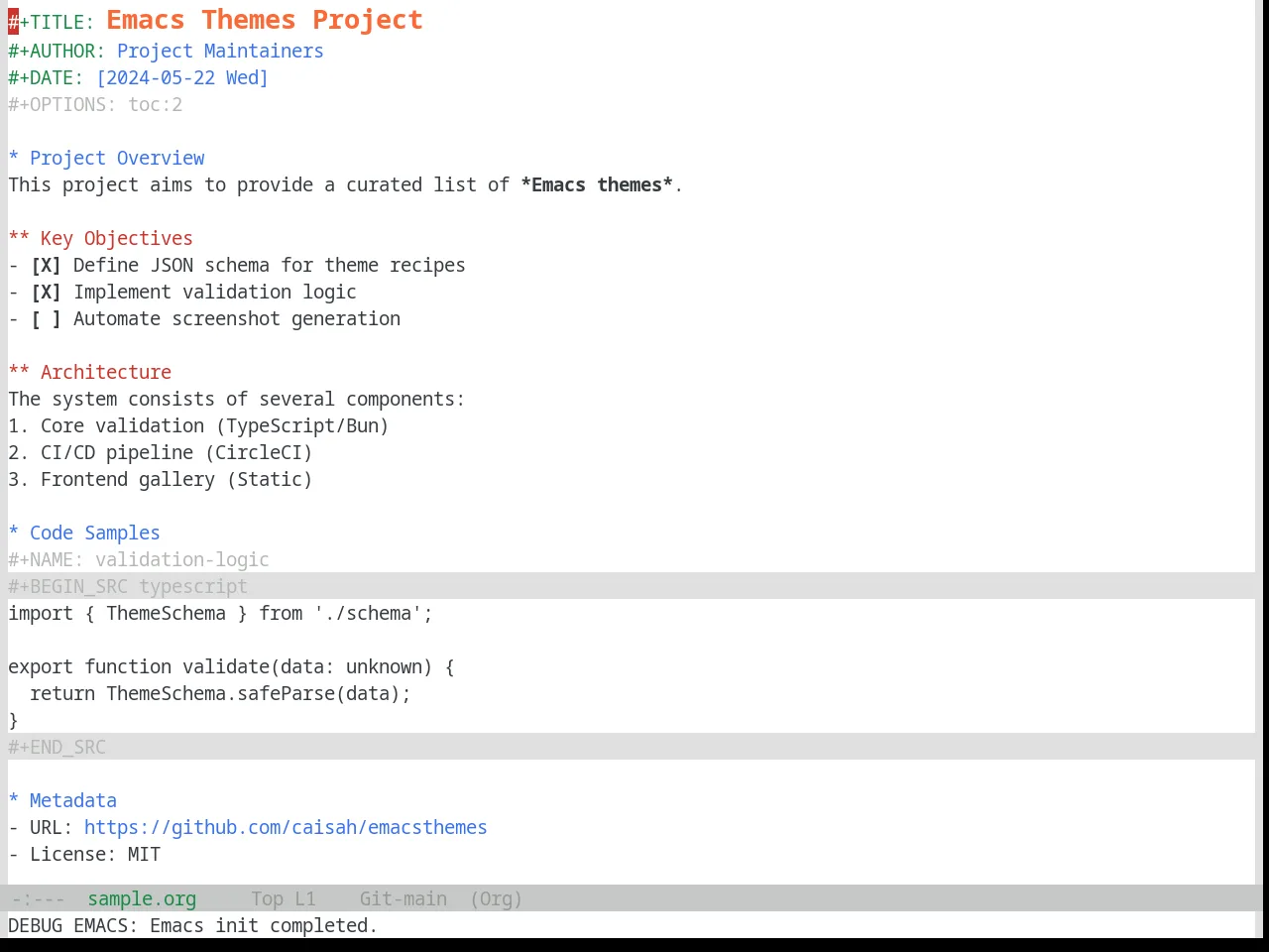 Base16 Google Light Theme in org-mode
