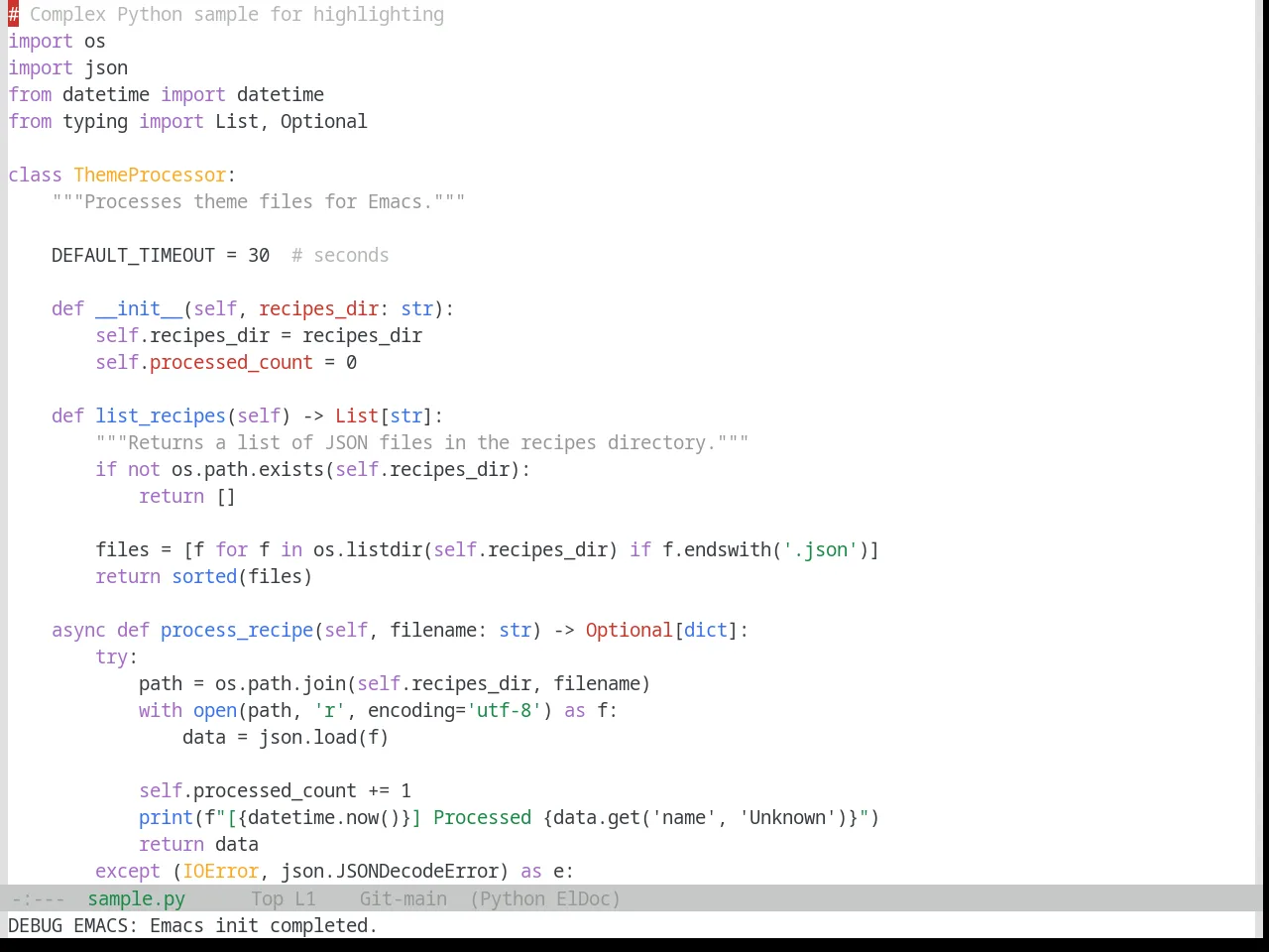 Base16 Google Light Theme in python-mode