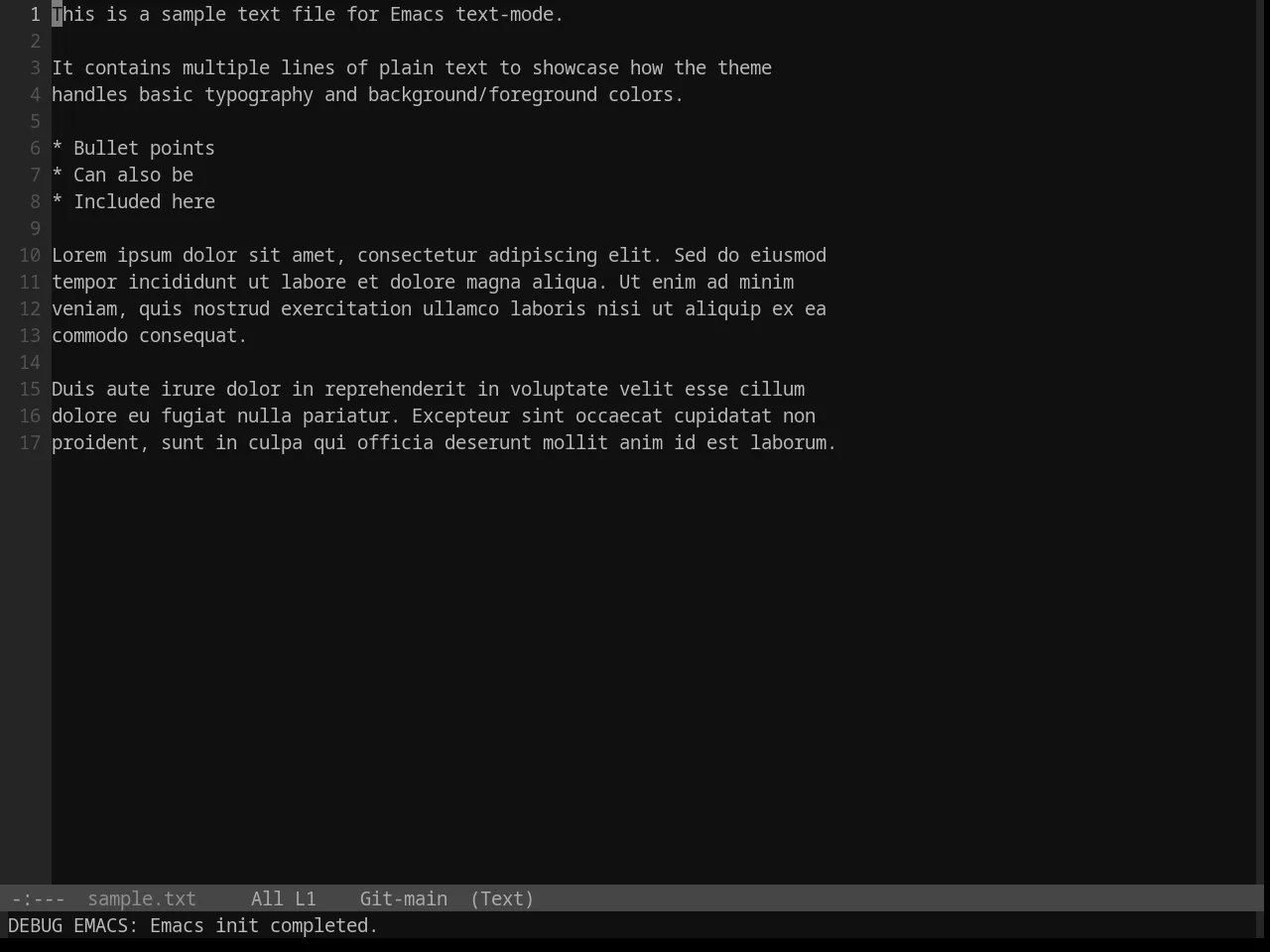 Base16 Grayscale Dark Theme in text-mode