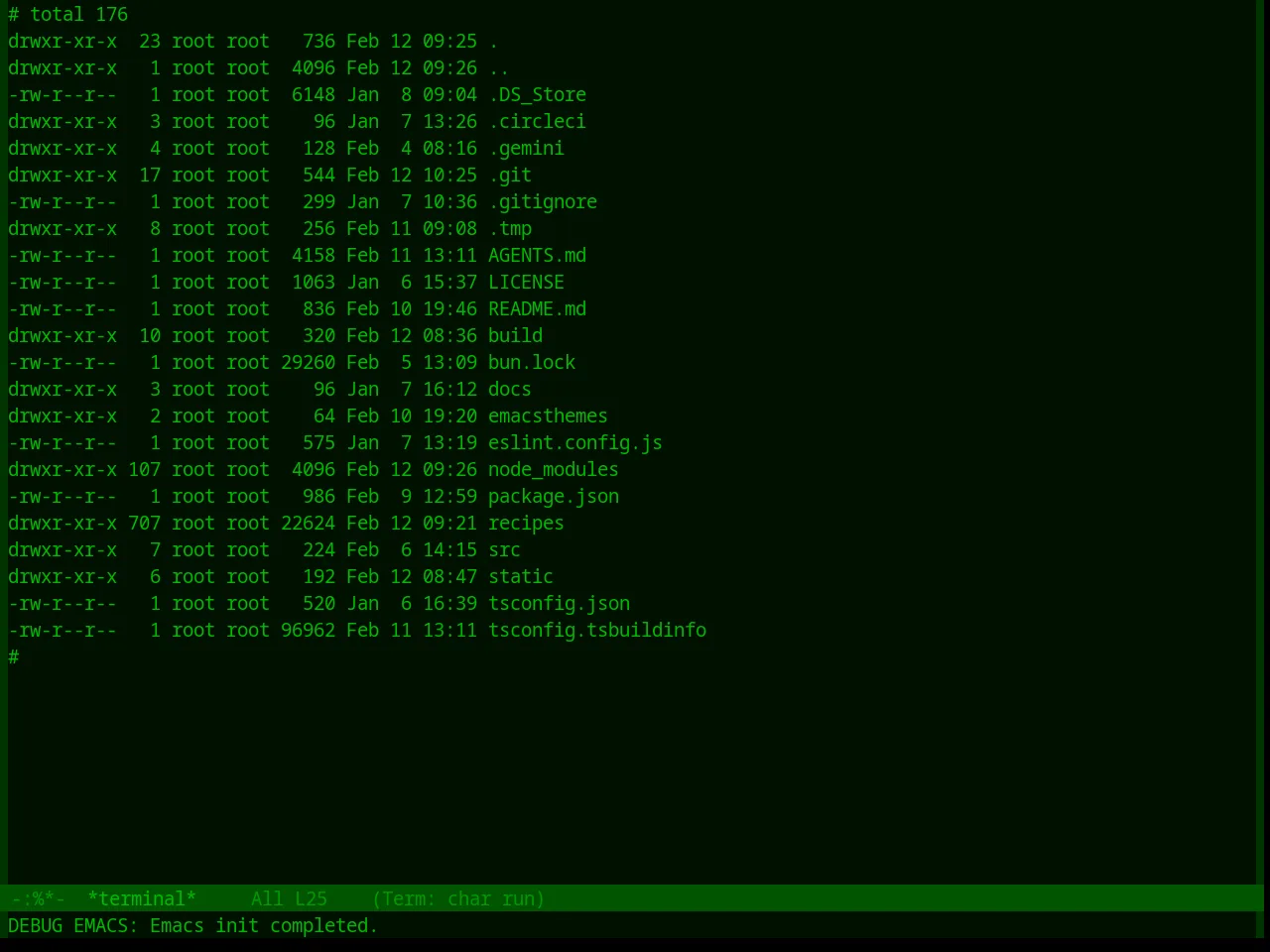 Base16 Greenscreen Theme in term