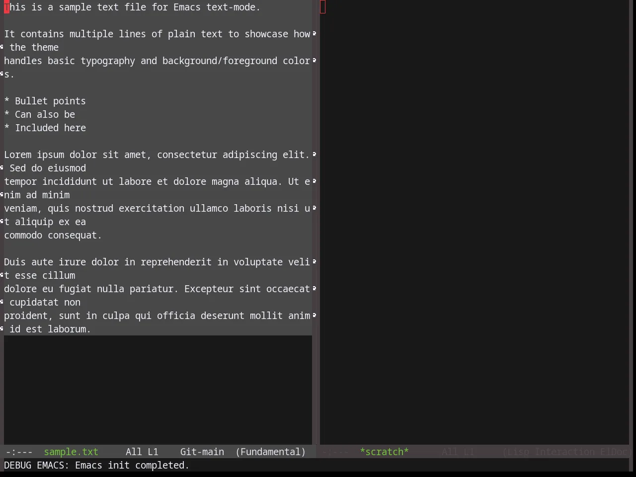 Base16 Gruber Theme in fundamental-mode