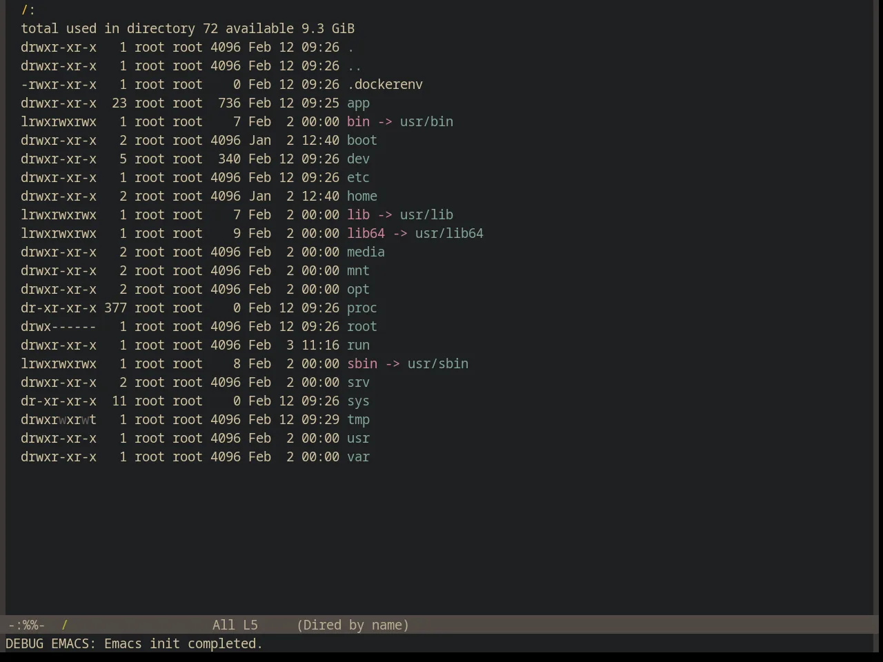 Base16 Gruvbox Dark Hard Theme in dired