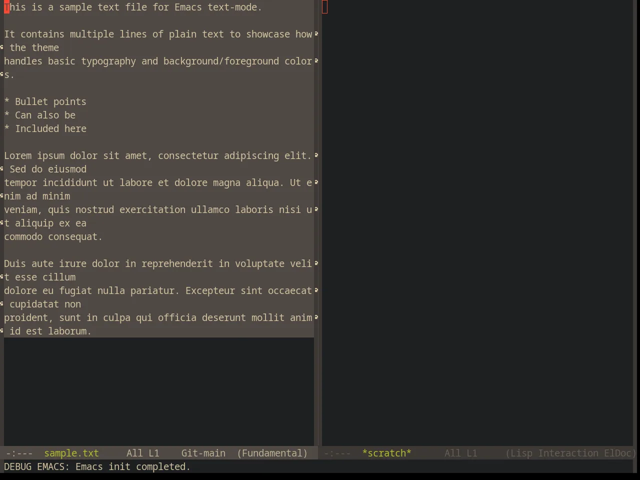 Base16 Gruvbox Dark Hard Theme in fundamental-mode