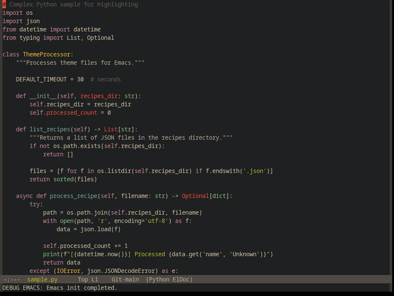 Base16 Gruvbox Dark Hard Theme in python-mode