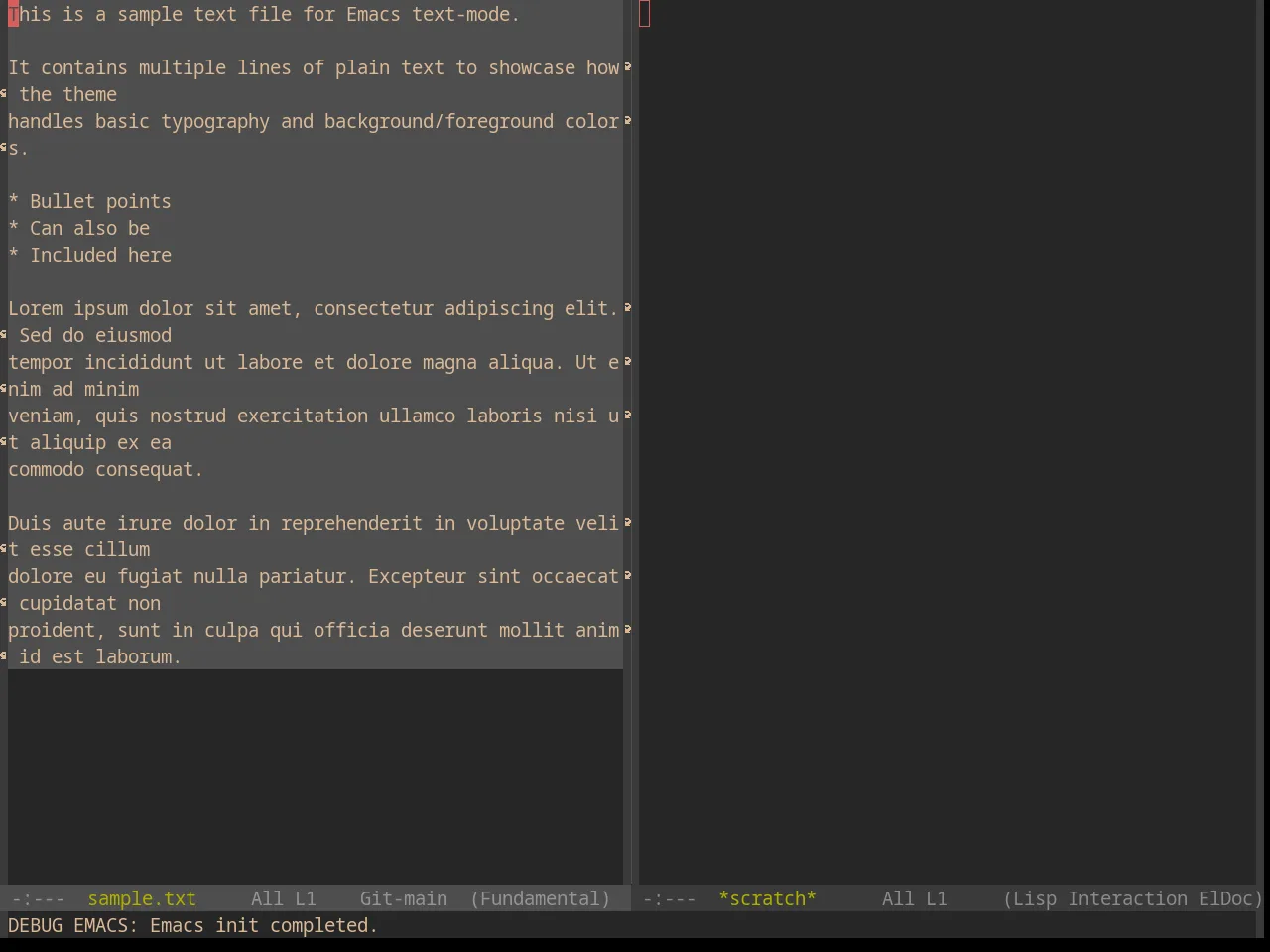 Base16 Gruvbox Dark Pale Theme in fundamental-mode