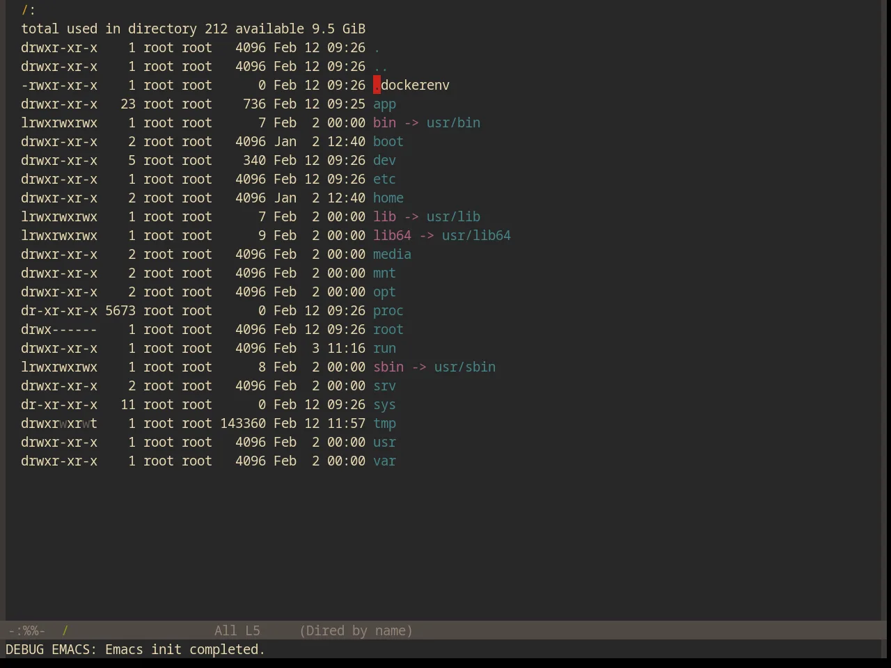 Base16 Gruvbox Dark Theme in dired