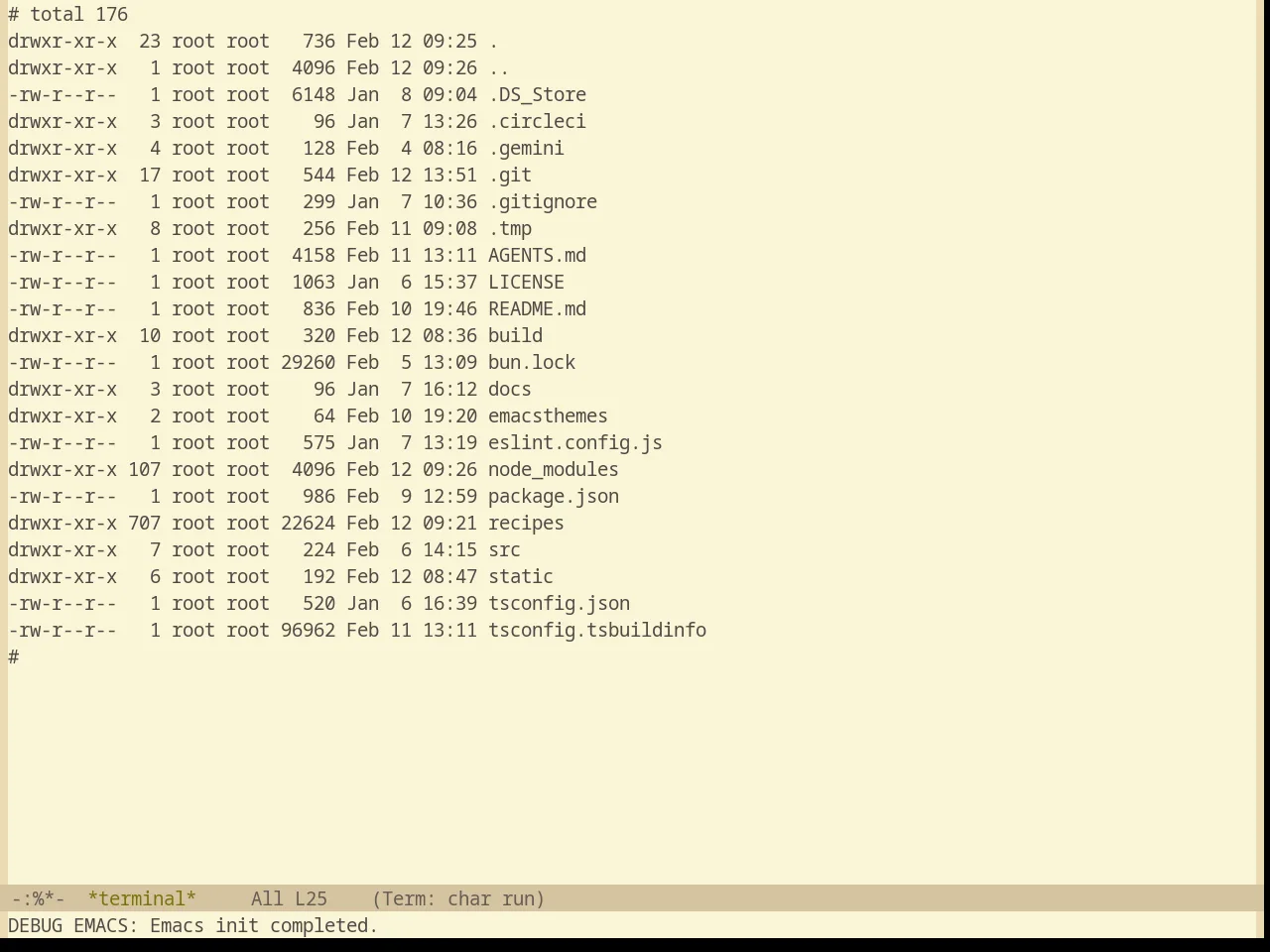 Base16 Gruvbox Light Hard Theme in term