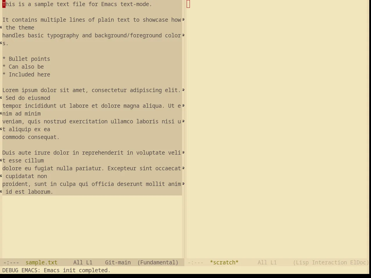 Base16 Gruvbox Light Soft Theme in fundamental-mode