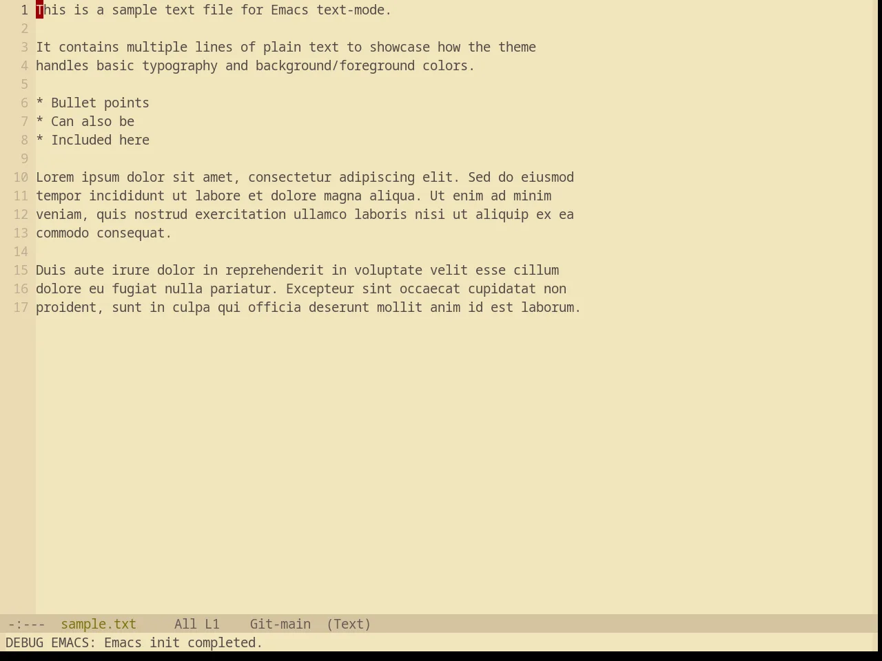 Base16 Gruvbox Light Soft Theme in text-mode
