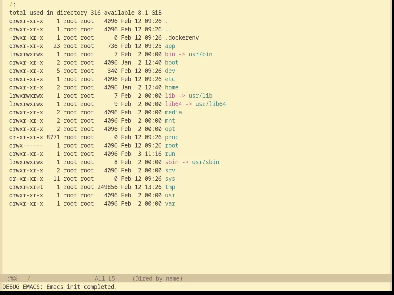 Base16 Gruvbox Light Theme in dired