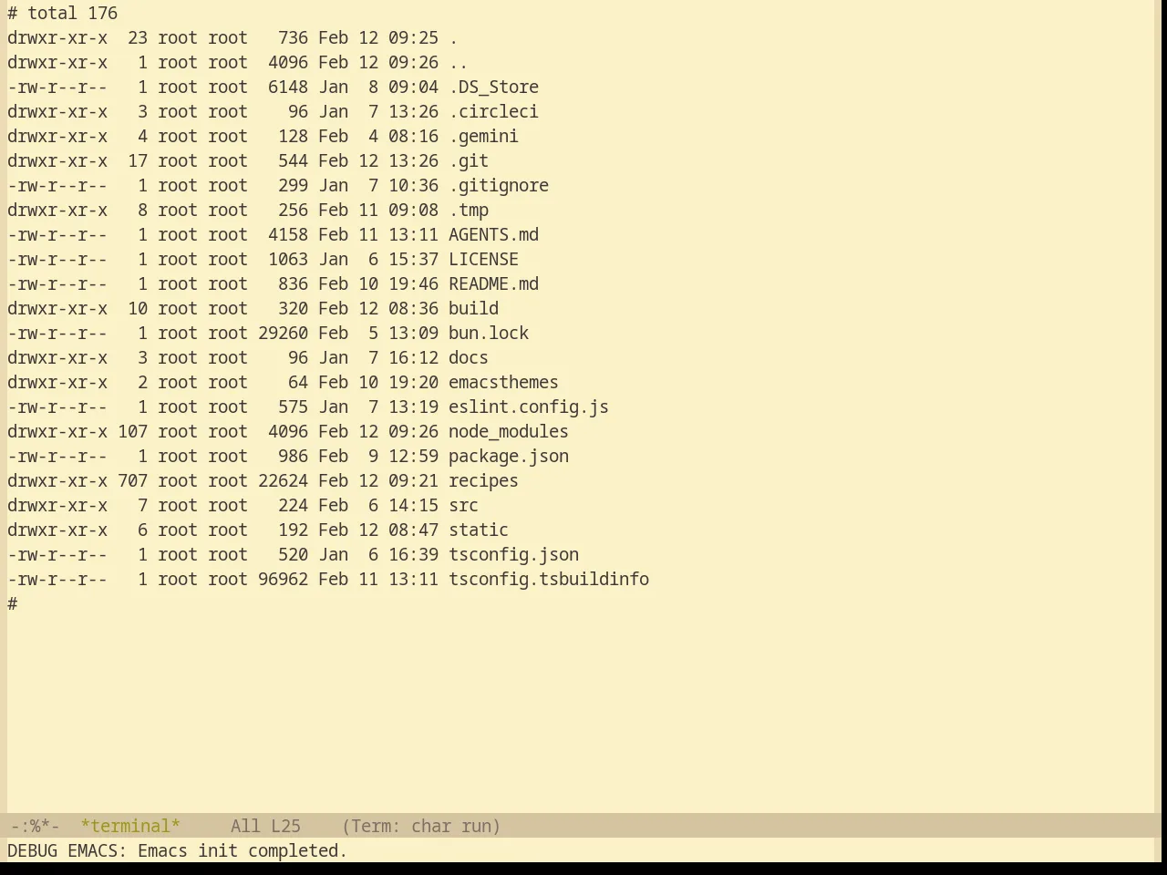 Base16 Gruvbox Light Theme in term