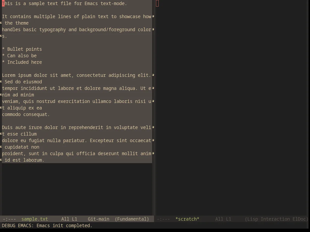 Base16 Gruvbox Material Dark Hard Theme in fundamental-mode