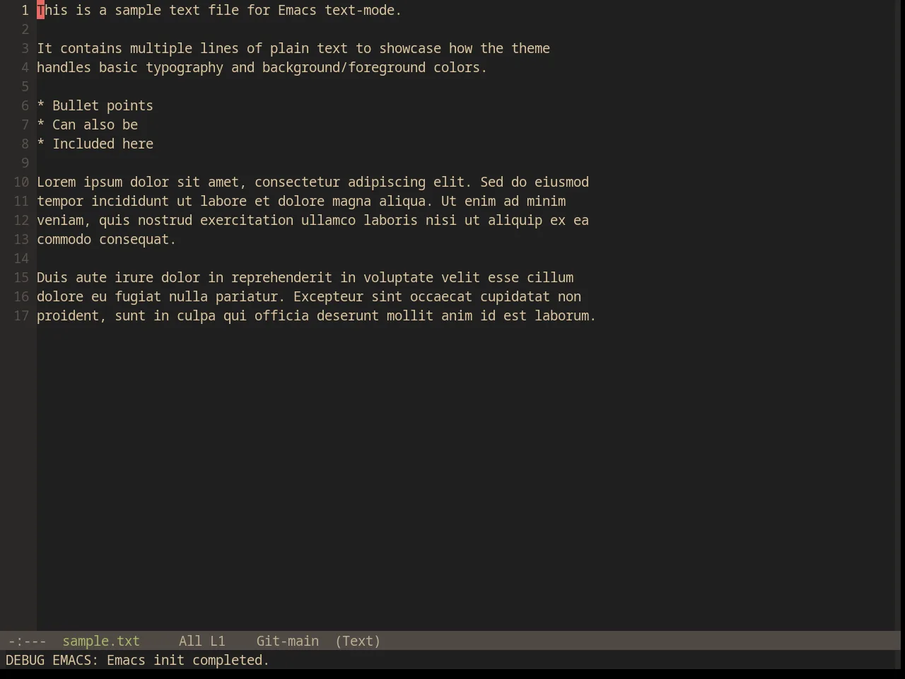 Base16 Gruvbox Material Dark Hard Theme in text-mode
