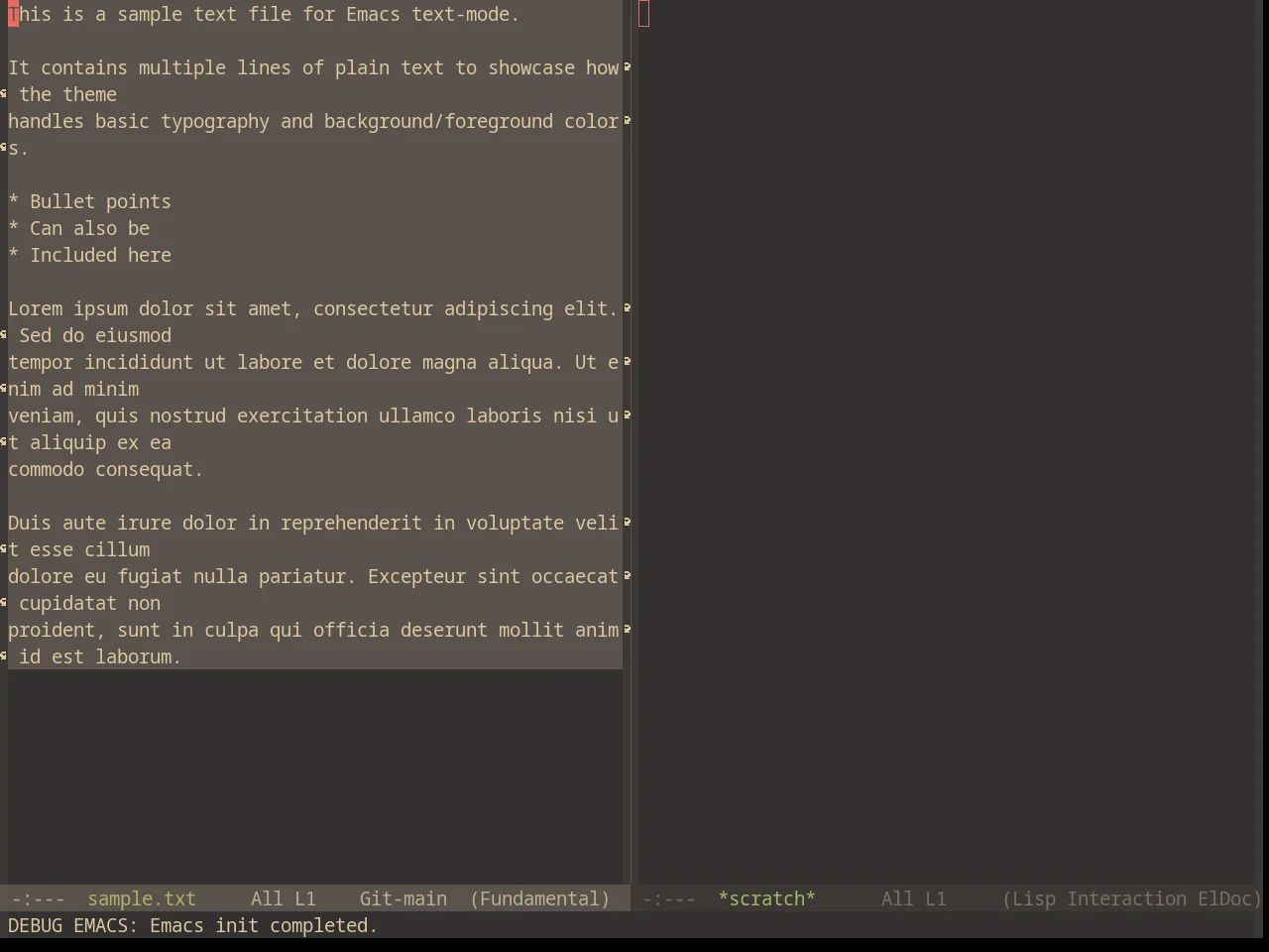 Base16 Gruvbox Material Dark Soft Theme in fundamental-mode