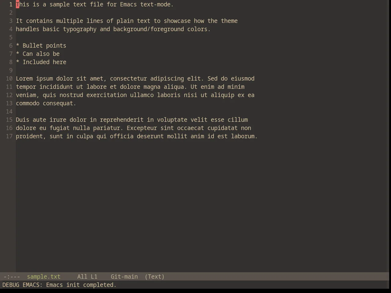 Base16 Gruvbox Material Dark Soft Theme in text-mode