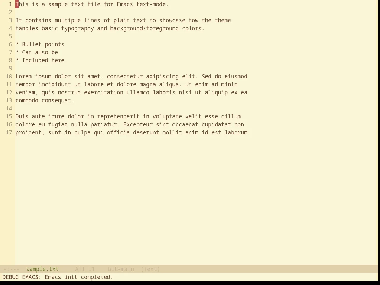 Base16 Gruvbox Material Light Hard Theme in text-mode