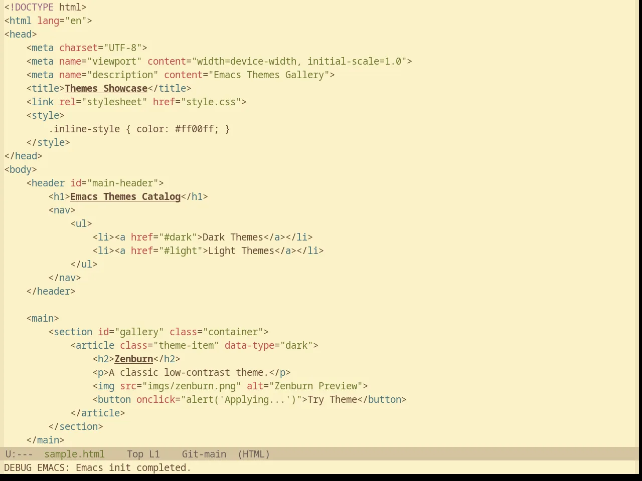 Base16 Gruvbox Material Light Medium Theme in html-mode