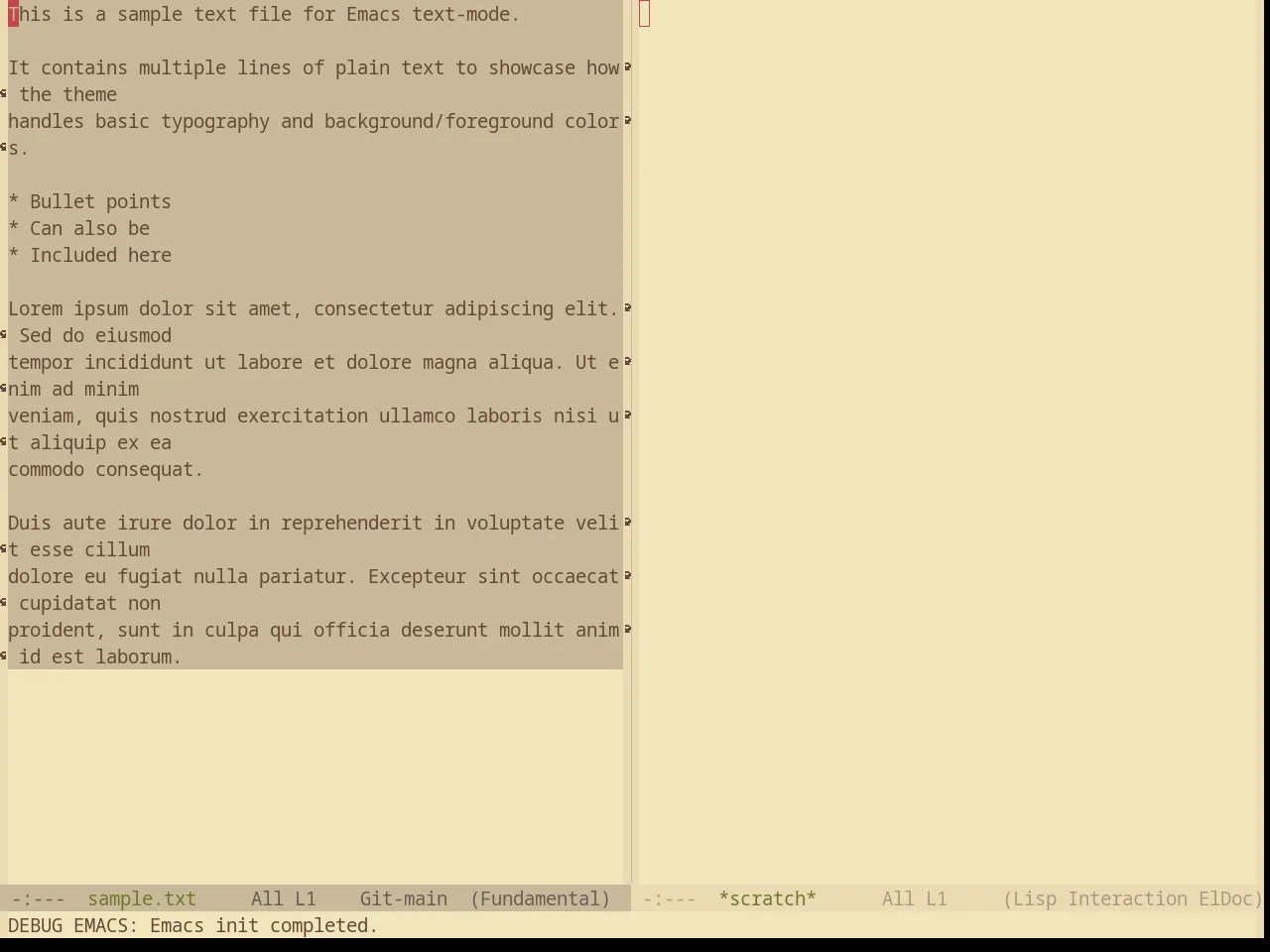 Base16 Gruvbox Material Light Soft Theme in fundamental-mode
