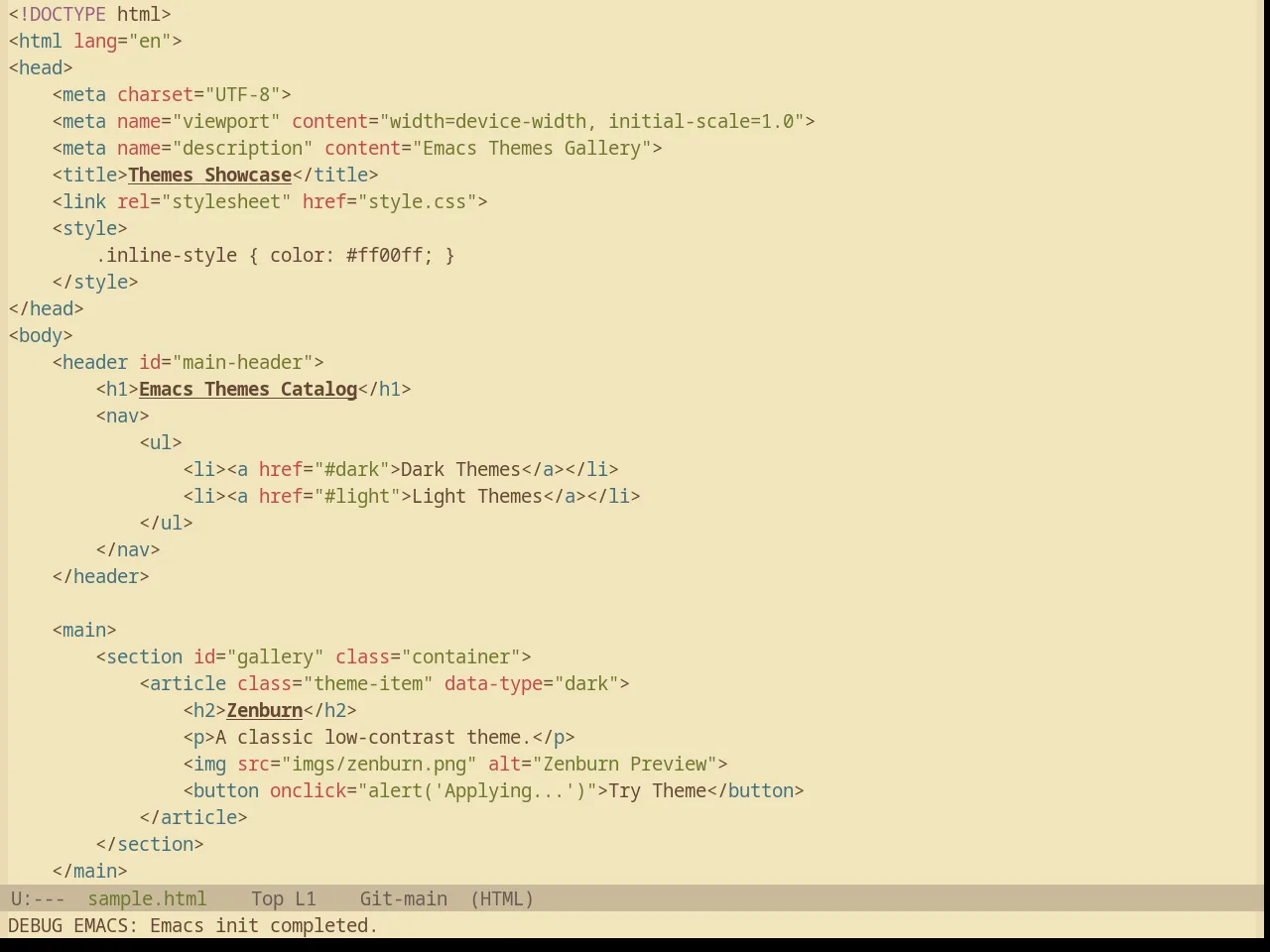 Base16 Gruvbox Material Light Soft Theme in html-mode