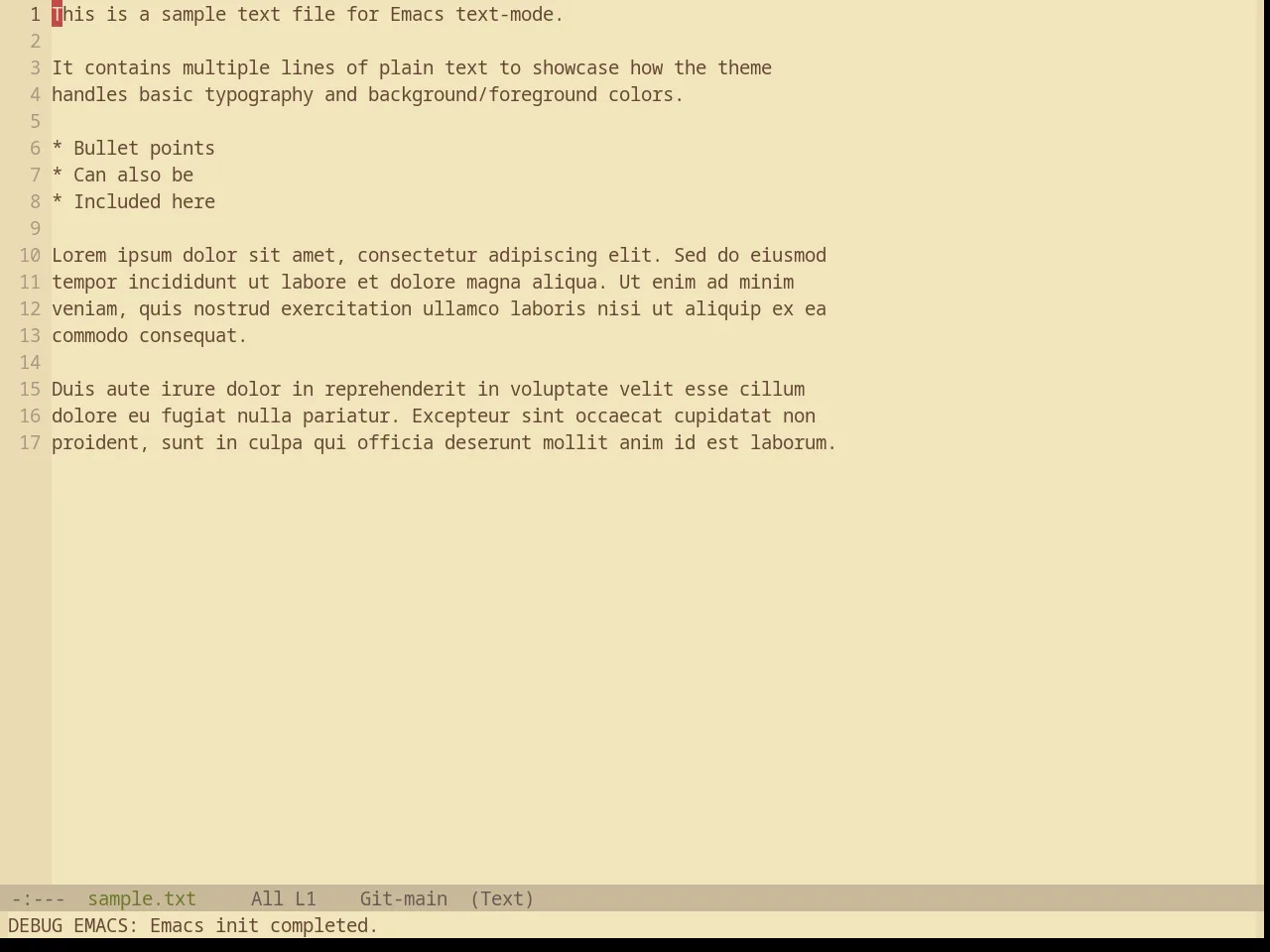Base16 Gruvbox Material Light Soft Theme in text-mode