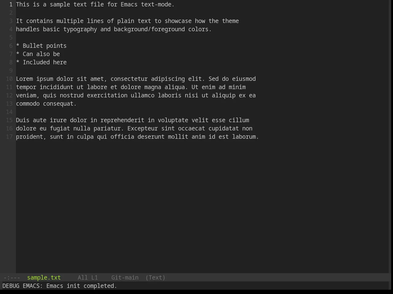 Base16 Hardcore Theme in text-mode