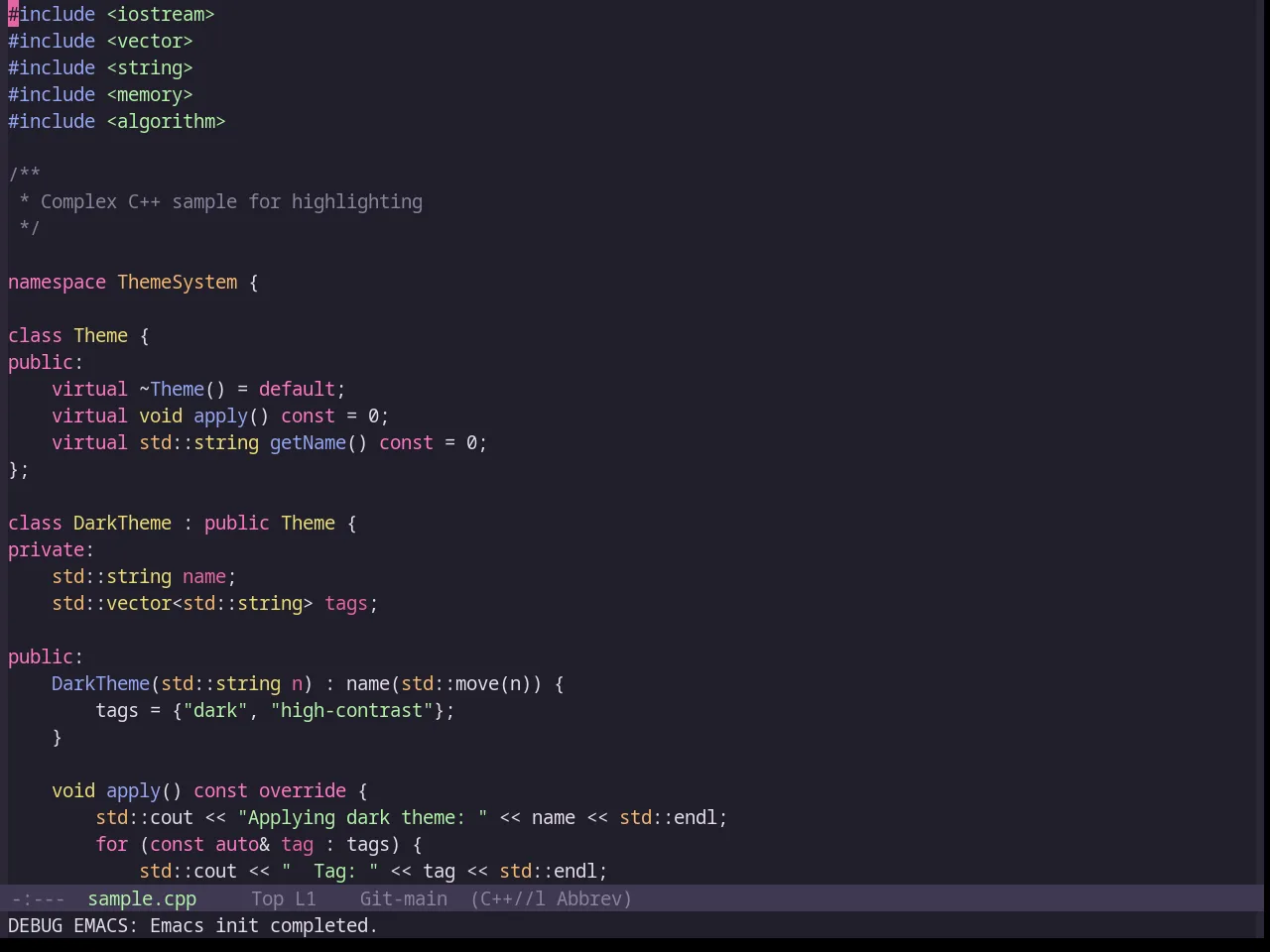 Base16 Hardhacker Theme in c++-mode