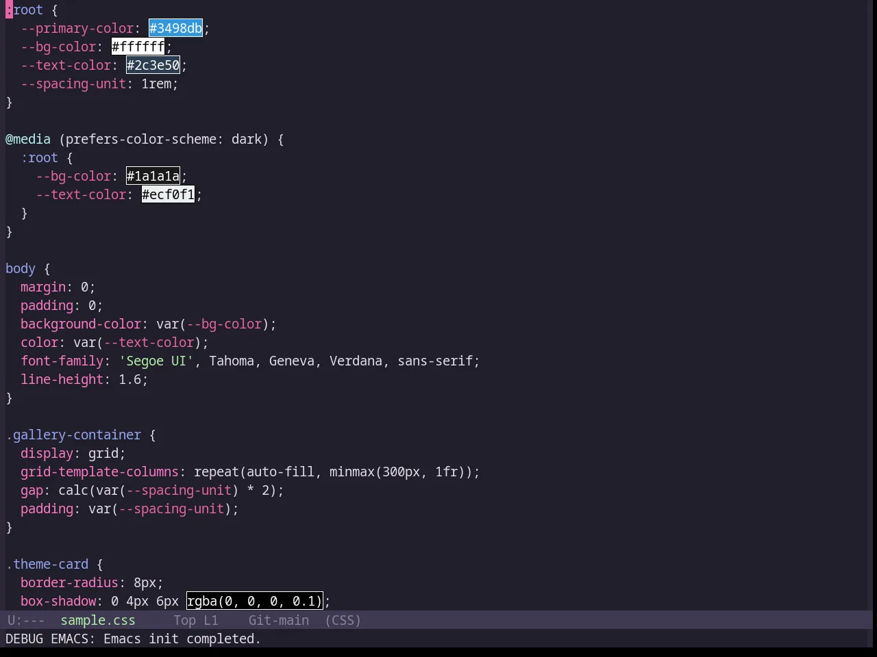 Base16 Hardhacker Theme in css-mode