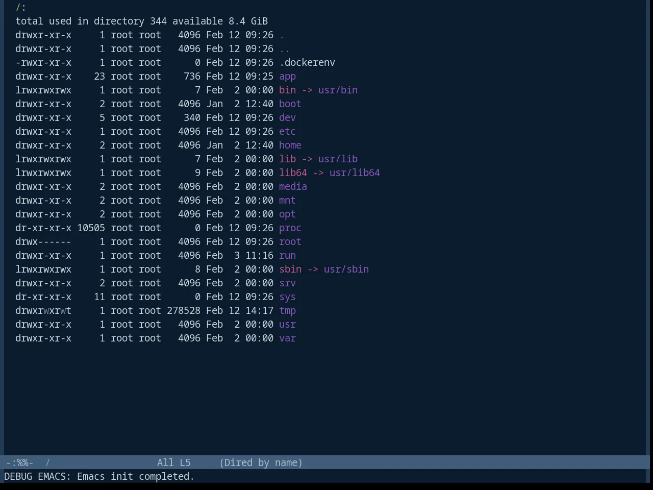 Base16 Harmonic16 Dark Theme in dired