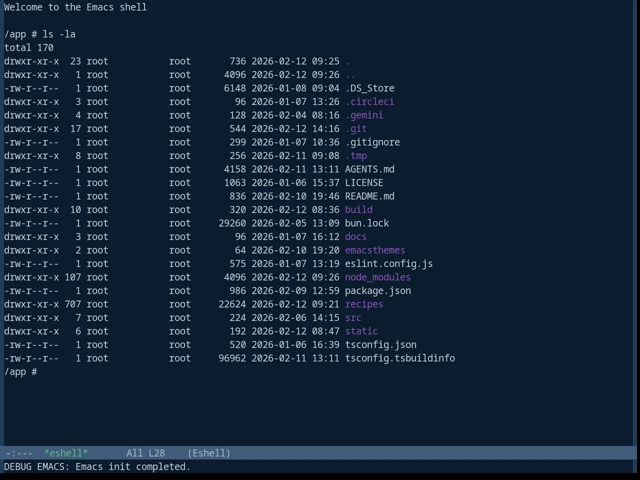 Base16 Harmonic16 Dark Theme in eshell