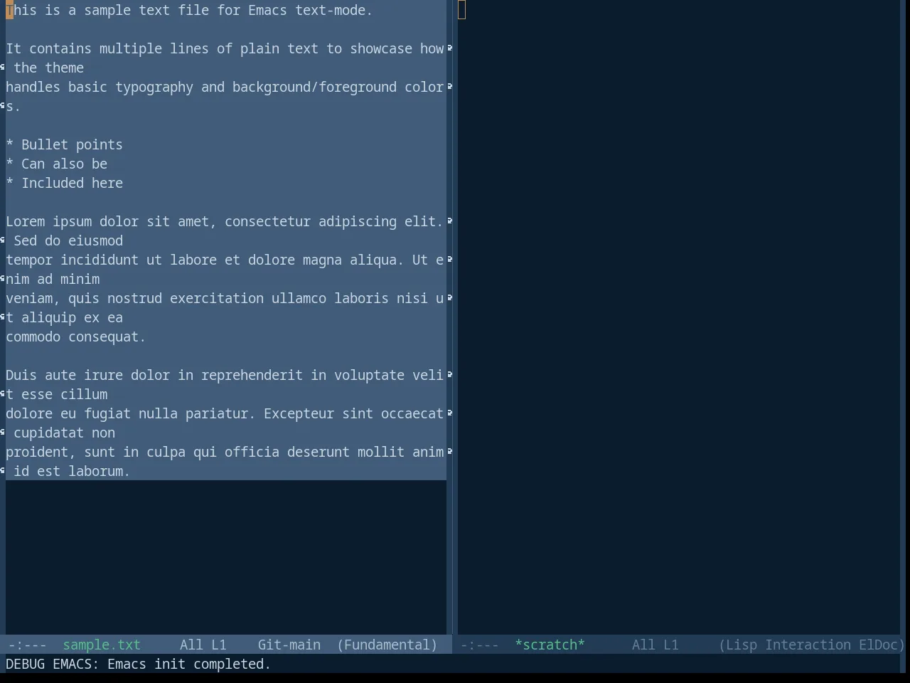 Base16 Harmonic16 Dark Theme in fundamental-mode