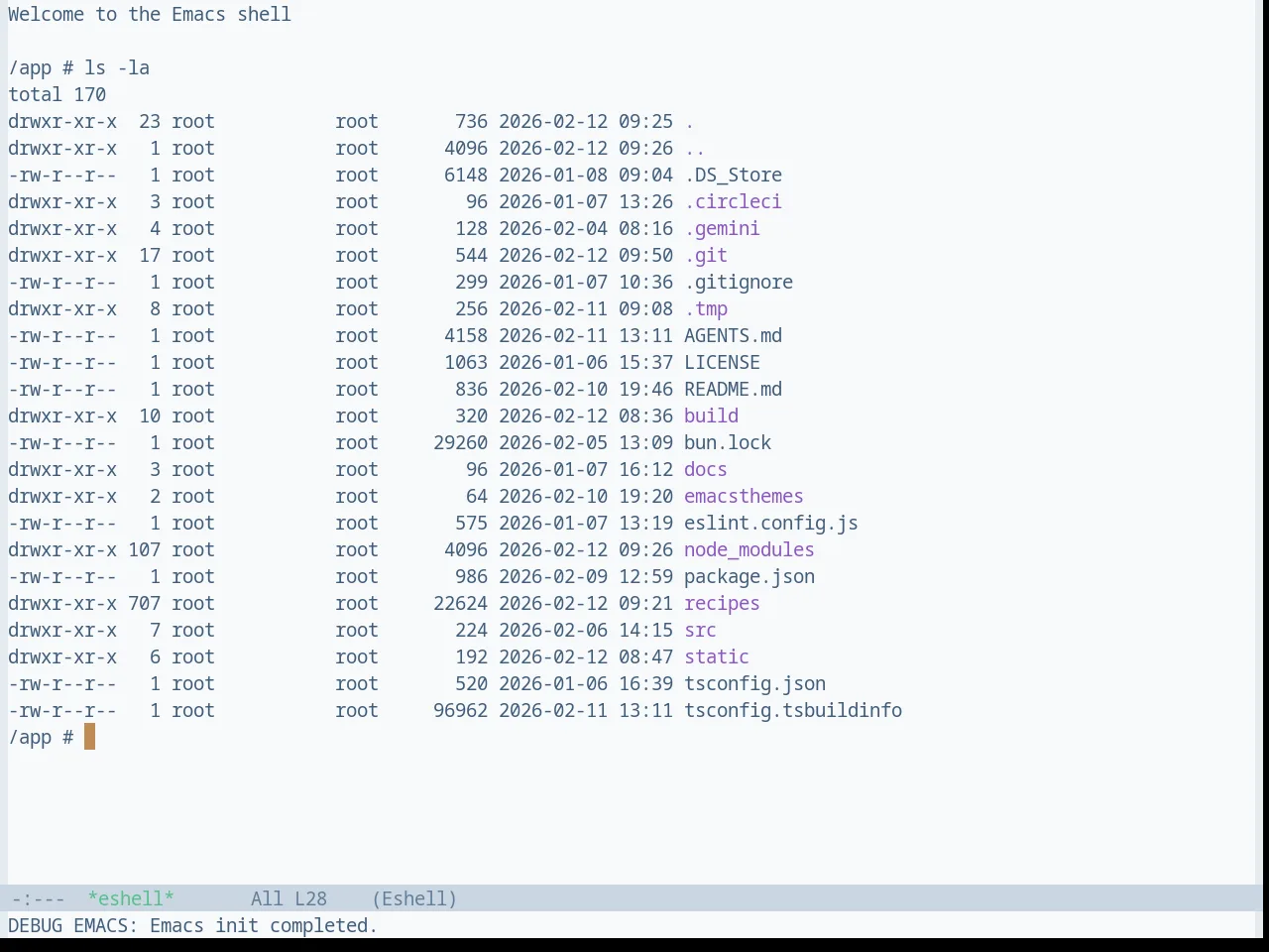 Base16 Harmonic16 Light Theme in eshell