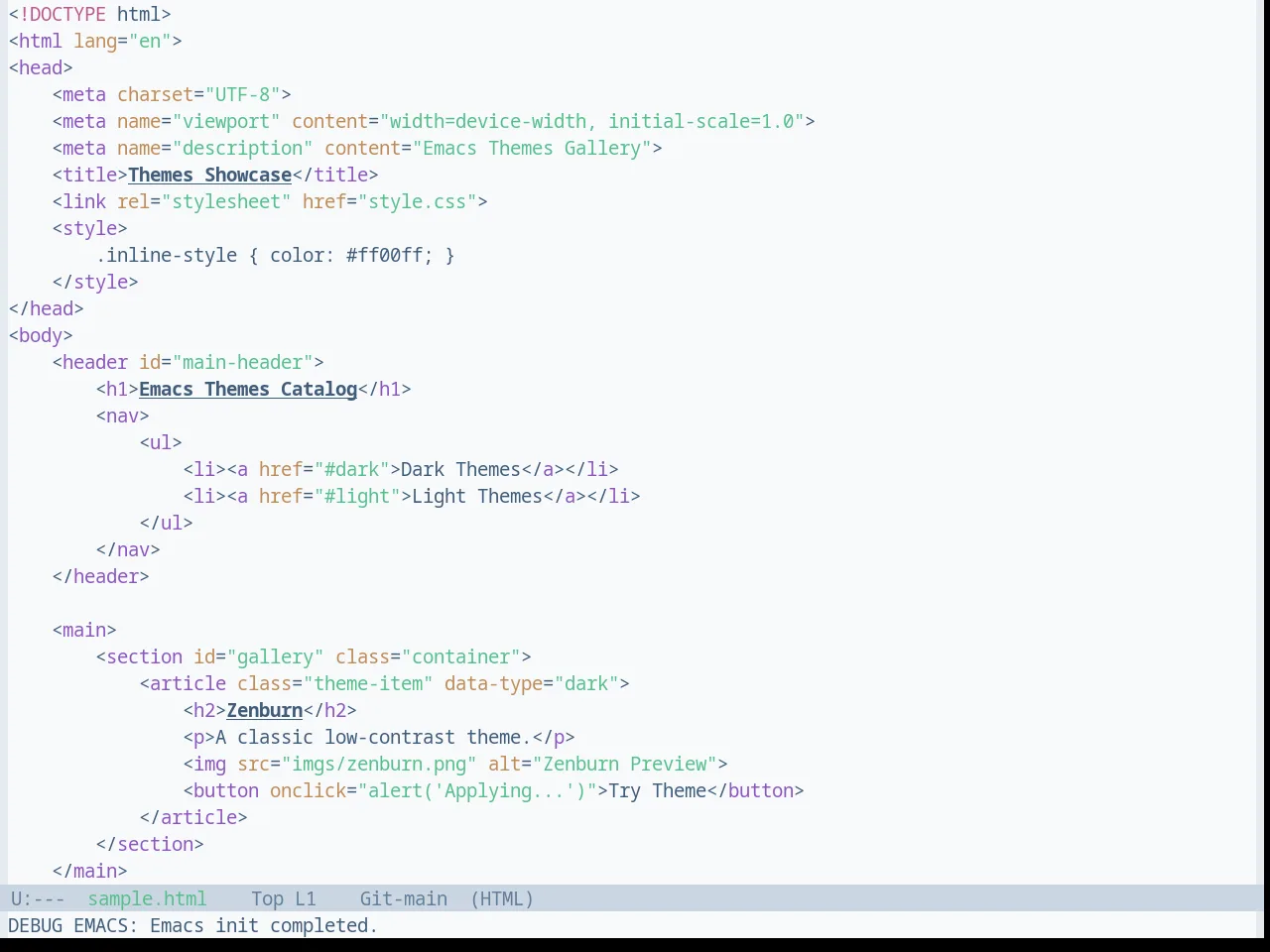 Base16 Harmonic16 Light Theme in html-mode