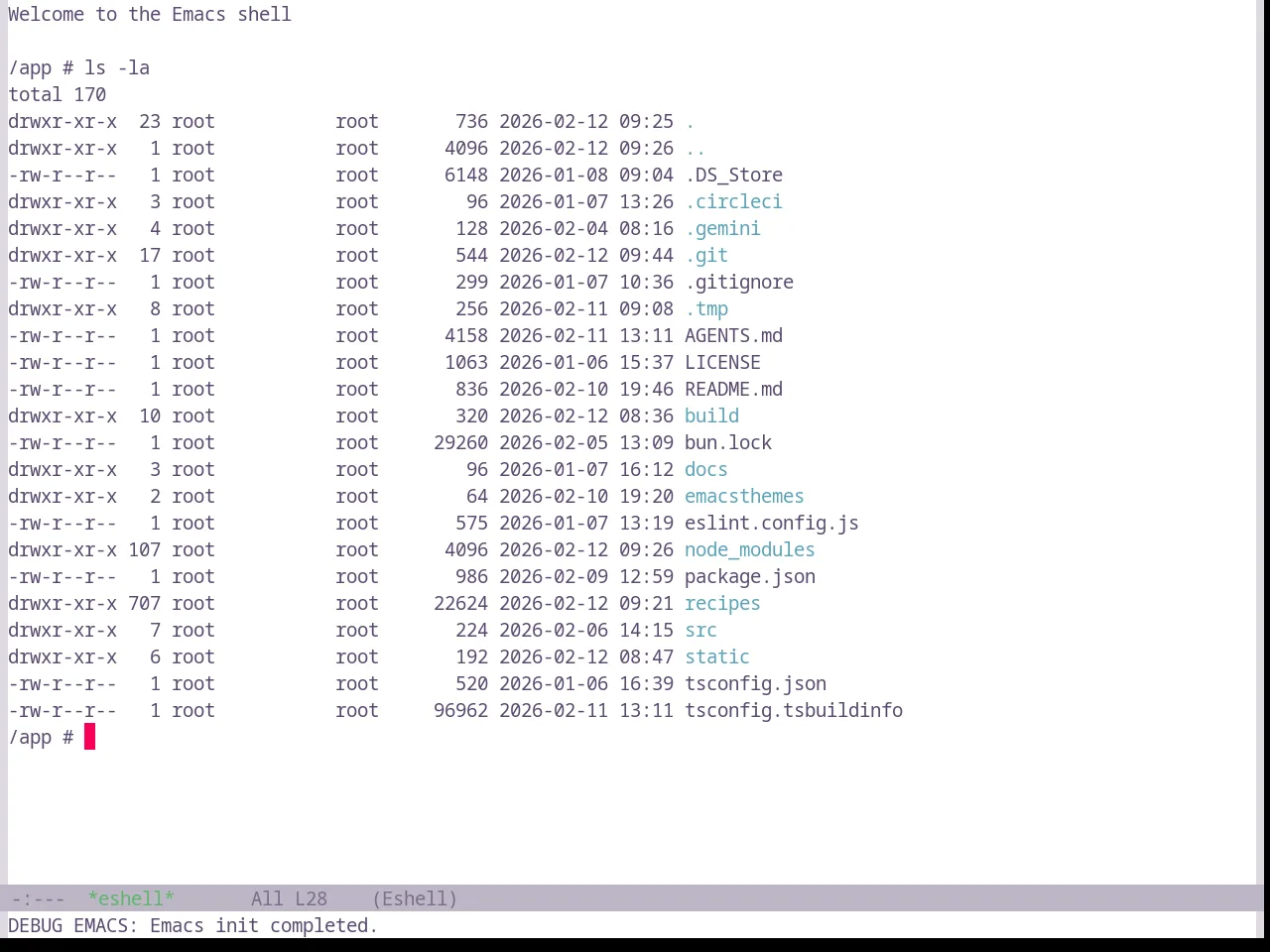 Base16 Heetch Light Theme in eshell