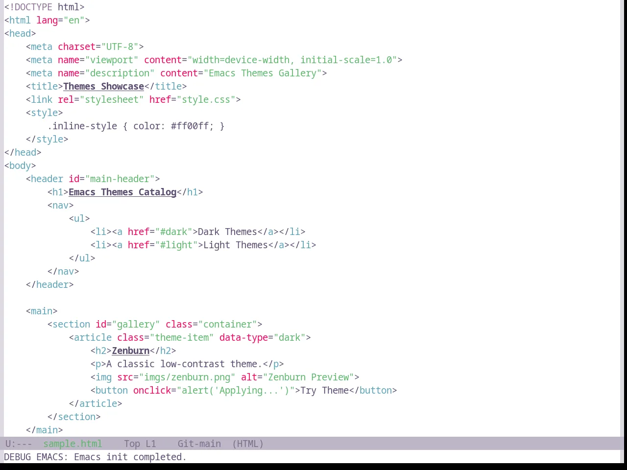 Base16 Heetch Light Theme in html-mode