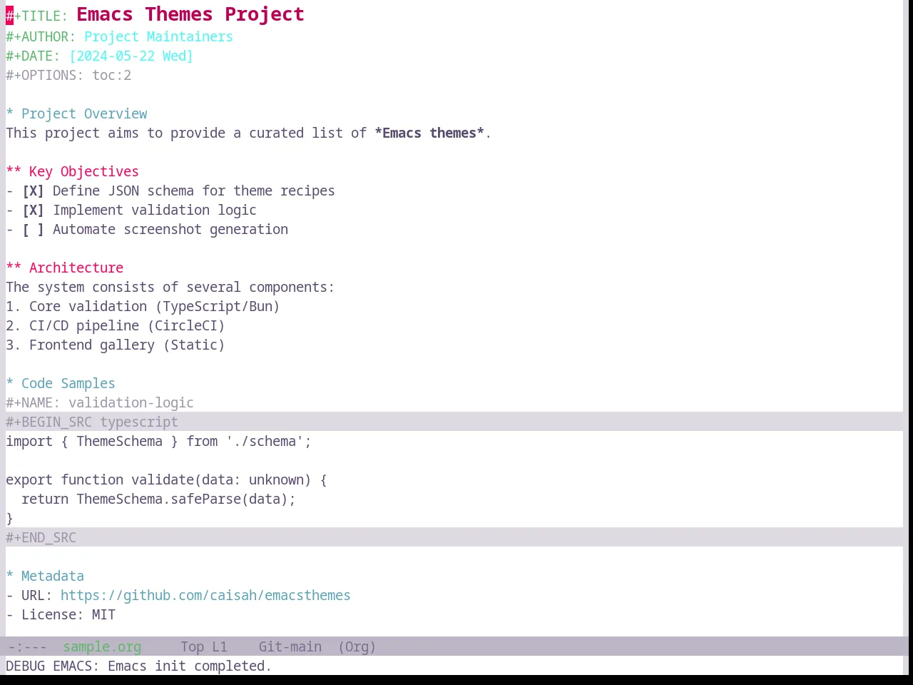 Base16 Heetch Light Theme in org-mode