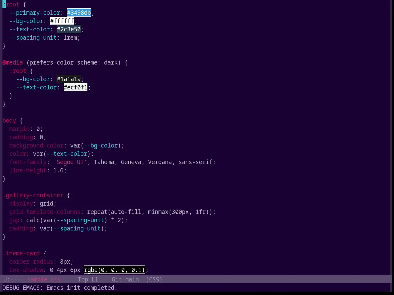 Base16 Heetch Theme in css-mode