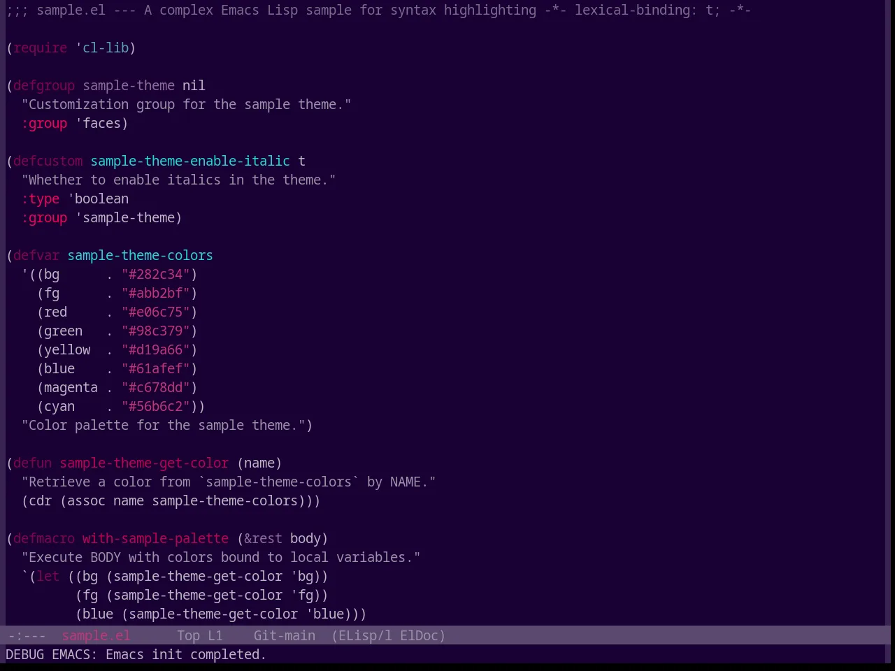 Base16 Heetch Theme in emacs-lisp-mode