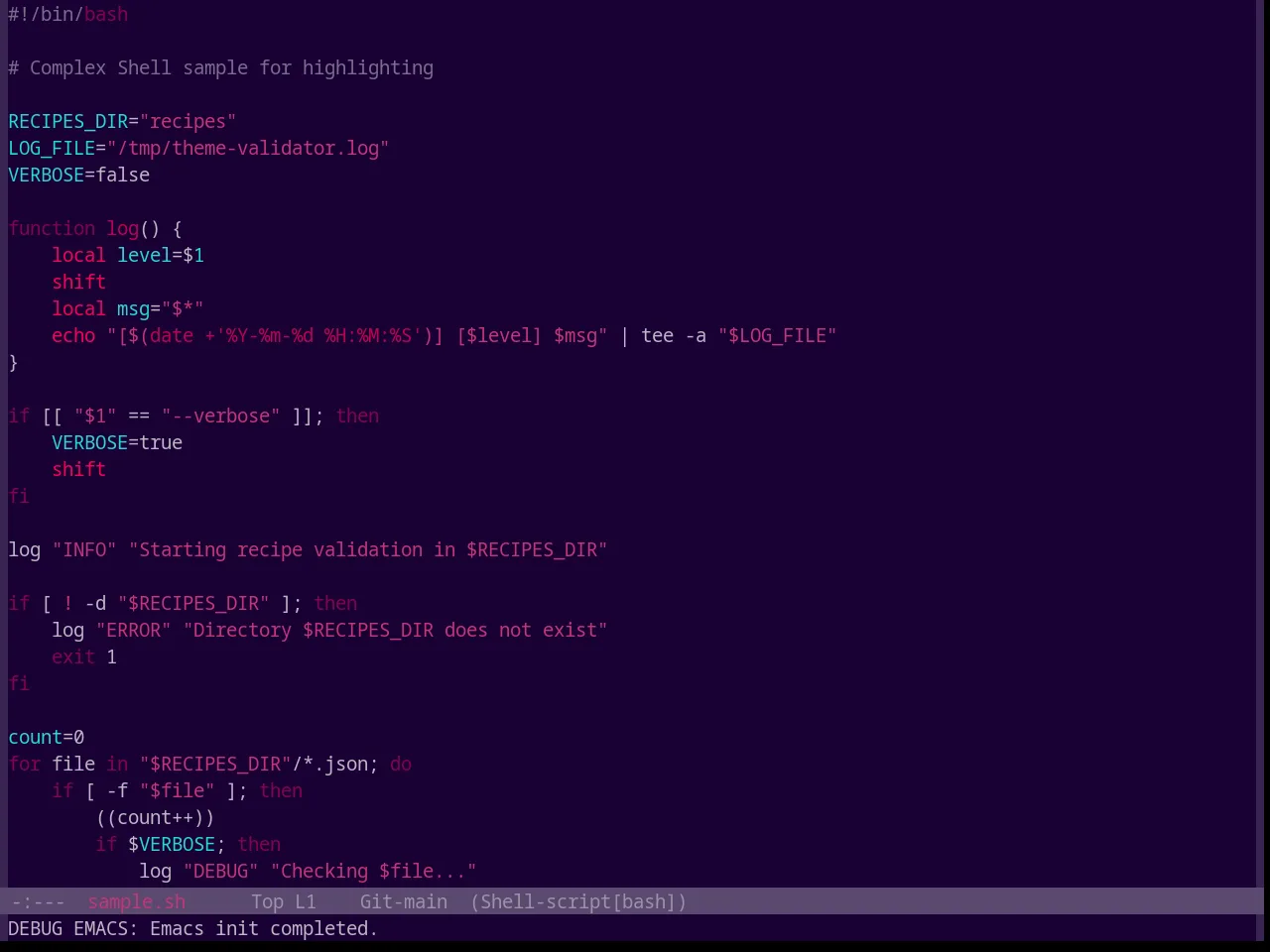 Base16 Heetch Theme in sh-mode