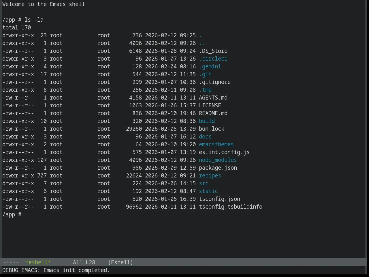 Base16 Helios Theme in eshell