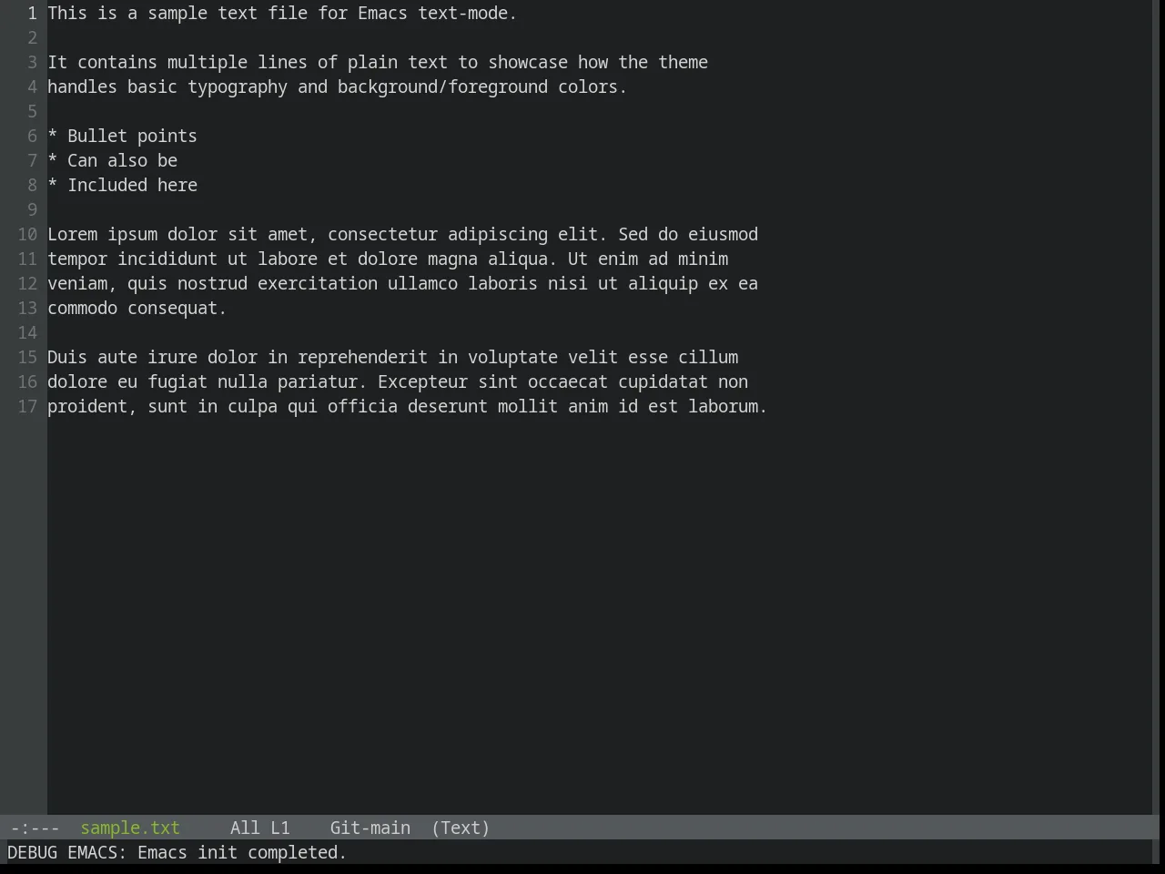 Base16 Helios Theme in text-mode