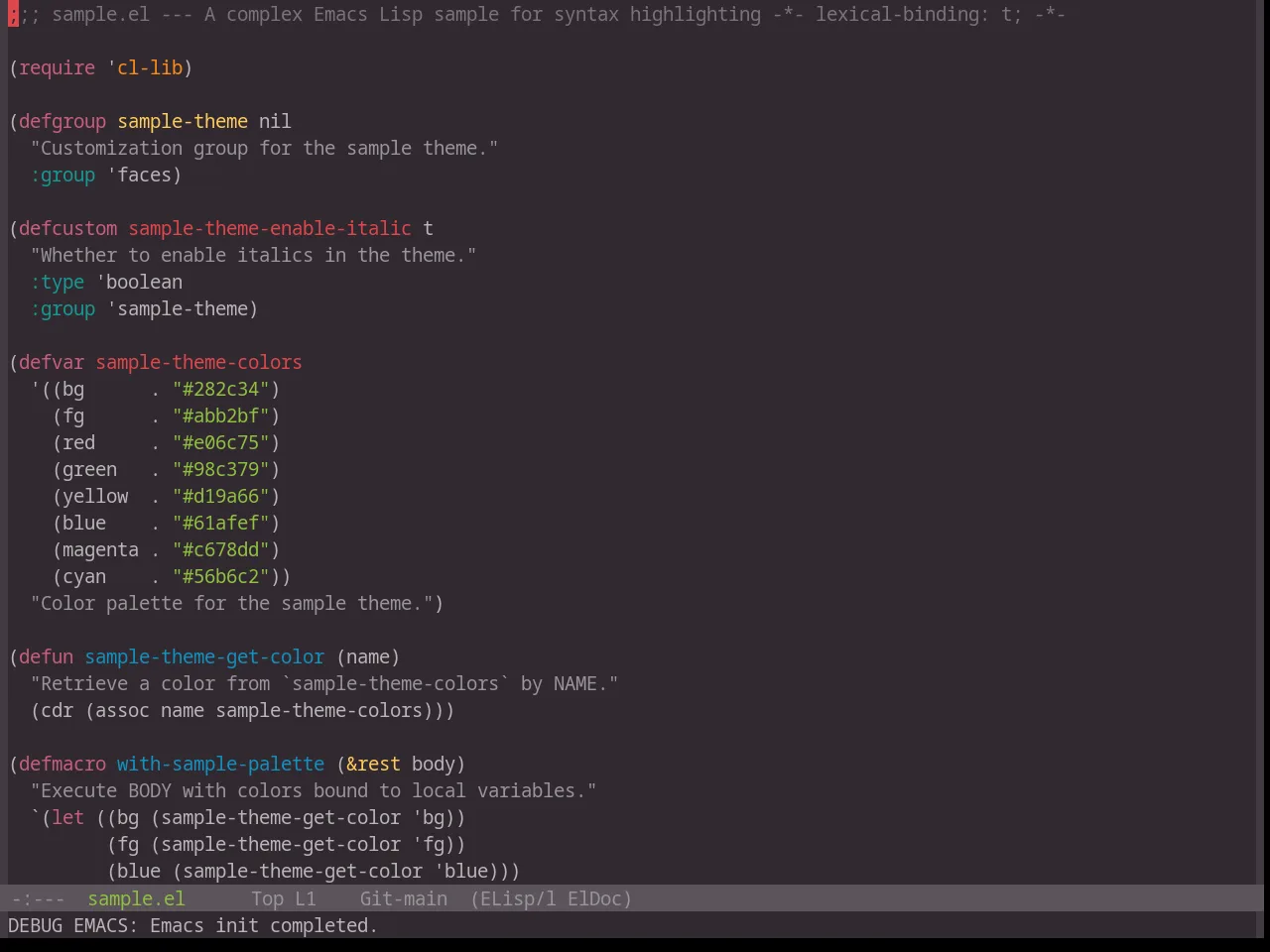 Base16 Hopscotch Theme in emacs-lisp-mode