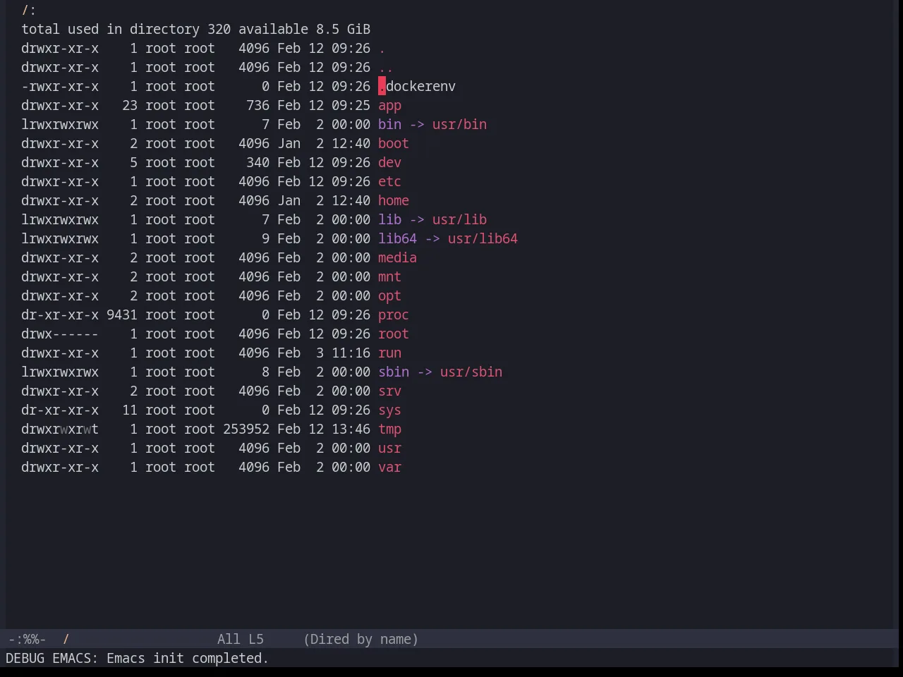 Base16 Horizon Dark Theme in dired