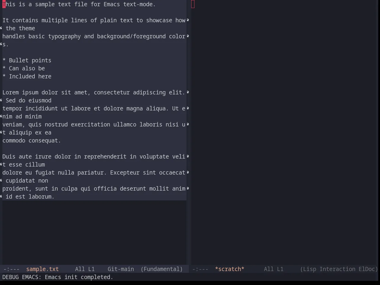 Base16 Horizon Dark Theme in fundamental-mode